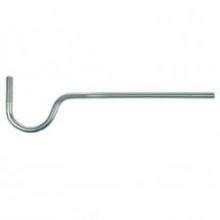 Isolatorsteunen (lang met zwanenhals, 25 cm) met M10 draad incl. 2 moeren voor betonnen palen