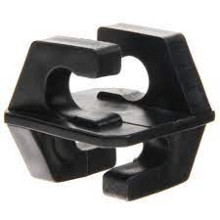 Klikisolatoren, zwart voor palen met een ø 6 mm