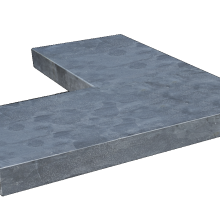 HOEK BLUE MOON HONED LINEA 50/25x50x3CM