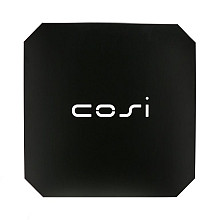 Cosi afdekplaat om boven glasplaat te plaatsen Recht metaal zwart