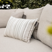 Cosipillow Striped 40x60cmheating cushion with Sunbrella Foutah fabric