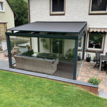 boven / opbouw dak zonwering / doek Trend 350 (Ral****) 300x300 cm