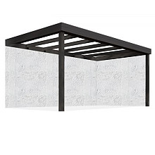 Overkapping Flatroof Version B Zonder overstek 300x400 glas (Ral*)