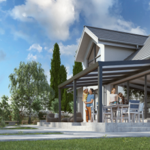 Legend 1000x250 polycarbonaat 16mm RAL**