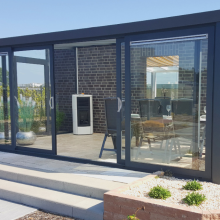 schuifpui 2-delig 400x210 cm, RAL**