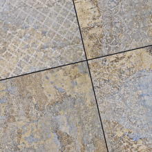 CERASUN Catania Decor Multi 60x60x4 cm - een hoogwaardige keramische buitentegel