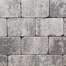 Stonique trommel 21x14x7 cm grijs/zwart