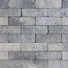 Stonique trommel dikformaat 6 cm grijs/zwart