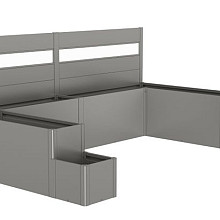 DaVinci Plantenbaksysteem variant 2 kwartsgrijs-metallic