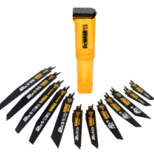 12-delige set 2X BiM reciprozaagbladen (2x DT2300L-QZ, 2x DT2307L-QZ, 2x DT2315L-QZ, 2x DT2301L-QZ, 2x DT2308L-QZ, 1x DT2407L-QZ, 1x DT2408L-QZ)