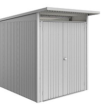 Berging AvantGarde ECO Gr. A3 zilver -metallic met Dubbele Deur smal