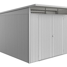 Berging AvantGarde ECO Gr. A8 zilver -metallic met Dubbele Deur