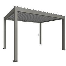 PERGOLA 4 x 3 kwartsgrijs / zilver-met