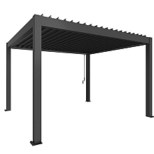 PERGOLA 4 x 3,5 donkergrijs met.