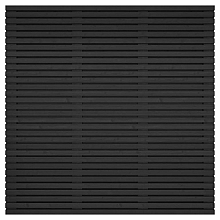 Grenen geschaafd latten scherm, recht horizontaal/verticaal, 180 x 180 x 5 cm, zwart gespoten.