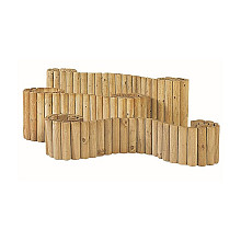Rolborder Ø 5 x 20 x 250 cm, groen geïmpregneerd.