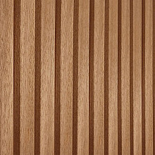 Set planken voor wand B met Thermo Triple profiel, ayous, hoogte 224 cm.