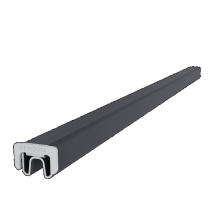 NewTechWood aluminium frameset t.b.v. reguliere schermplanken, zwart.