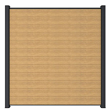 NewTechWood Co-extrusie composiet scherm, 180 x 180 cm, Red Cedar.