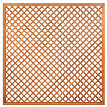 Trellis met lijst, diagonale lamellen hardhout kunstmatig gedroogd H180 x B180 cm
