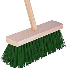 Talen Tools – Bezem – Groen – Harde haren – Houten steel – 120 centimeter