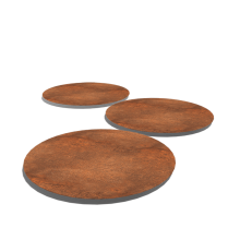 Cortenstaal staptegel - Rond - 50 cm