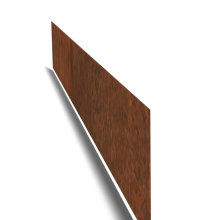 Cortenstaal Borderrand recht 25 cm  (lengte 240 cm)