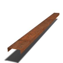 Cortenstaal overzetprofiel - 5 x 15 x 5 cm - 240 cm
