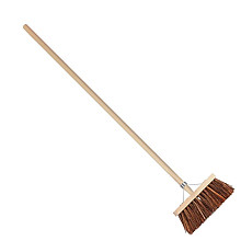 Talen Tools – Bezem – Natuurvezel – 30 cm – Houten steel – 140 cm