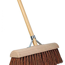 Talen Tools – Gemeentebezem – Halfrond – Natuurvezel – 45 cm – Houten steel – 160 cm