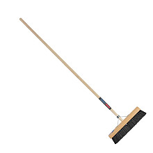 Zaalveger zwart incl. steel 40 cm