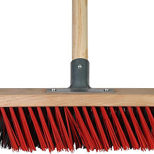 X-bezem buiten 30 cm rood/zwart compleet