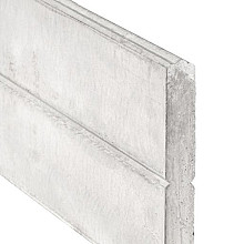 Berton©-motiefplaat smal wit/grijs H26 x D3,5 x L184 cm blokhutprofiel