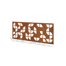 Cortenstaal sierhekwerk G - Paneel - 149 x 3 x 60 cm