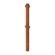 Cortenstaal sierhekwerk - Tussenpaal - 110 cm