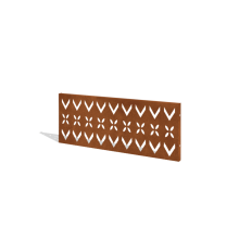 Cortenstaal schutting H - Paneel V - 120 x 47,5 cm