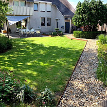 Cortenstaal borderrand - Geplet - Hoogte 13 cm - 240 cm