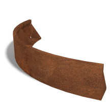 Cortenstaal keerwand - Buitenbocht - 150 x 150 x 30 cm