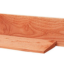 Douglas Zweeds rabat 1 zijde geschaafd, 1 zijde fijnbezaagd 1,1-2,7 x 19,5 x 300 cm, onbehandeld.