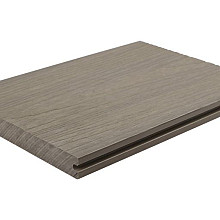 WPC 2,25×21×400 cm plank Fiberdeck Premium Massief Light Grey