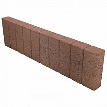 Quadrobandpalissade 8x25x100 cm Bruin