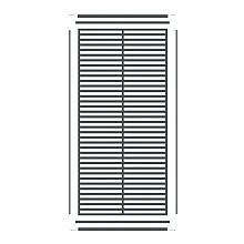 Boston Decopaneel Paxos verticaal 88x182 cm dikte 2 mm RAL7016