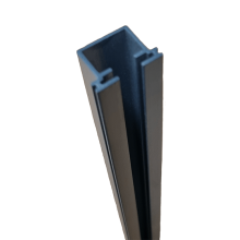 Boston alu paalprofiel voor hpl/glas RAL7016 2,4x1,7x184 cm tbv paal L-124/190 cm