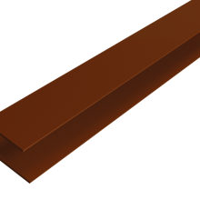 Alu WEO Essential Gardenwall F-profiel Ipé 35x45mm L-300 cm RAL8028