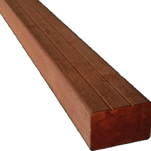 Kapur 4,2x6,5x244 cm V-groeven Regel / Onderregel – Premium Hardhout voor Duurzame Buitenconstructie