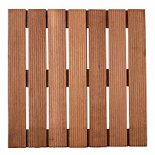 Hardhouten tegel 50 x 50 cm.