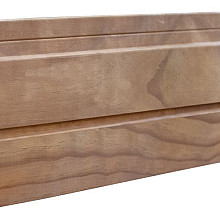 Radiata Pine Thermo C2 FSC Geveldeel 1,8x12(14) cm – Stripes XL  – Onbehandeld