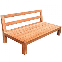 Elephant tuinmeubel Trinidad Almendrillo FSC hardhout bank met rug 68x136x74,5 cm (excl. kussens)