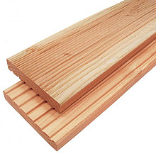 Elephant vlonderplank gedroogd Douglas PEFC 2,5x14x400 cm – groeven profiel / ribbel profiel