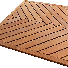 Elephant visgraat terrastegel hardhout FSC 3×100×100 cm vlak geschaafd